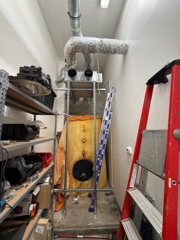 remplacement d'une double flux dans un local exigu