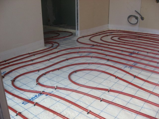 plancher chauffant salon