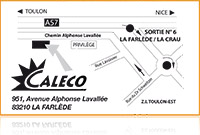 plan d'accés caleco La Farlède